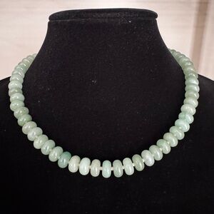 Gemstone Candy Necklace, Handmade Aventurine Rondelle Beaded Necklace